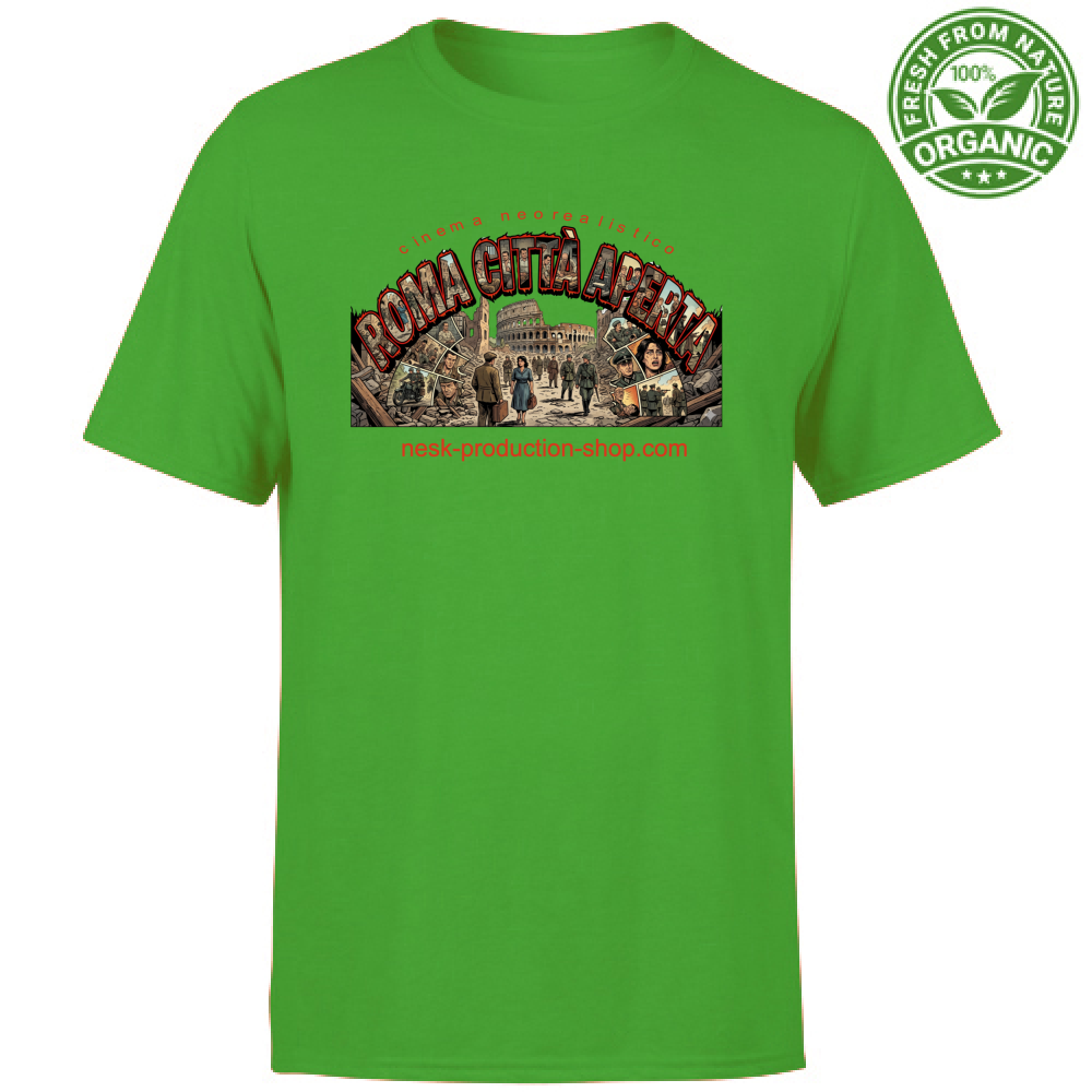 T-Shirt Unisex Organic linea roma città aperta