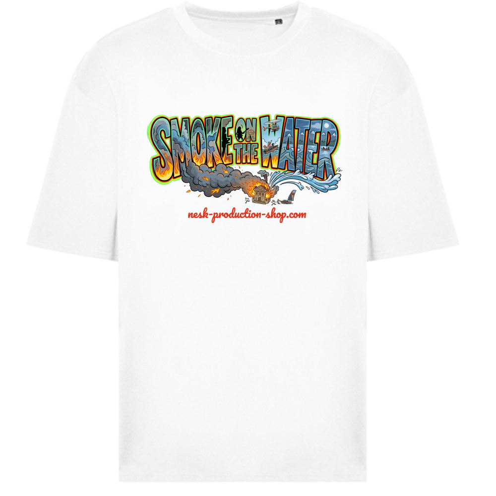 T-Shirt Oversize linea smoke on the water