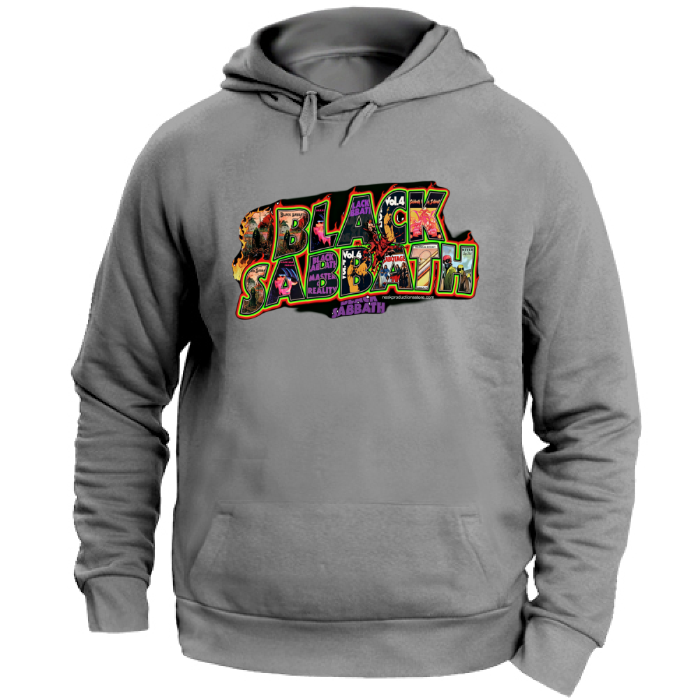 Felpa con Cappuccio Unisex Large linea Black Sabbath A