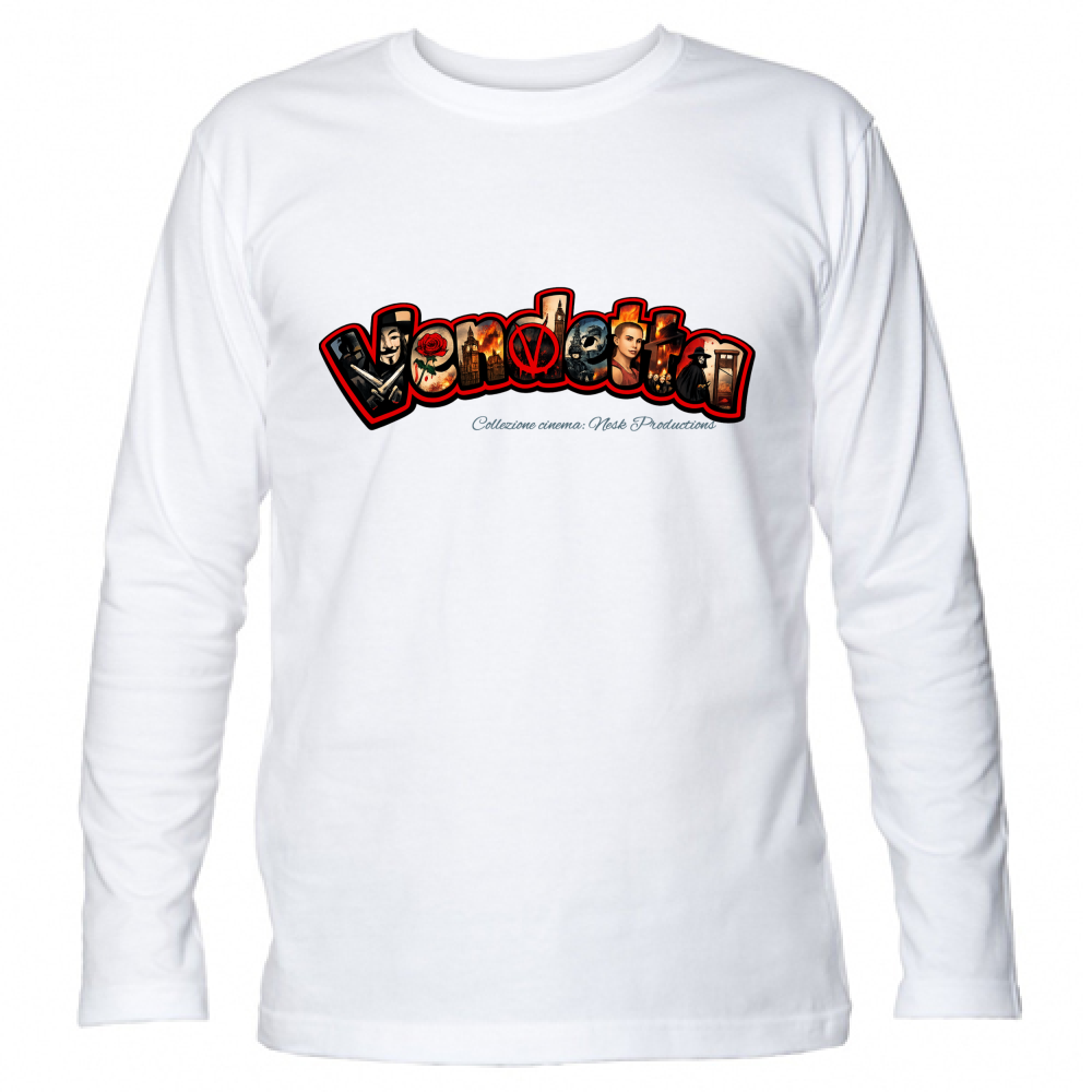 T-Shirt Unisex Manica Lunga linea vendetta