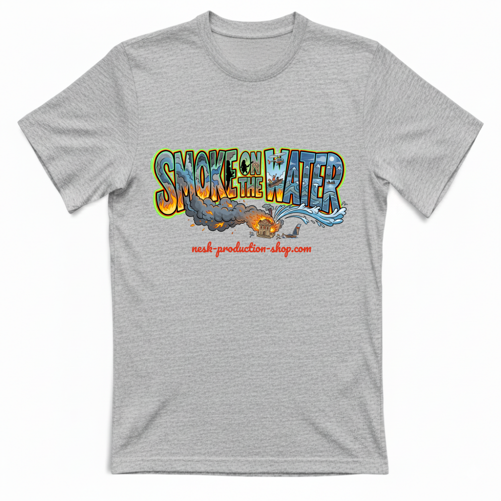 T-Shirt Unisex linea smoke on the water