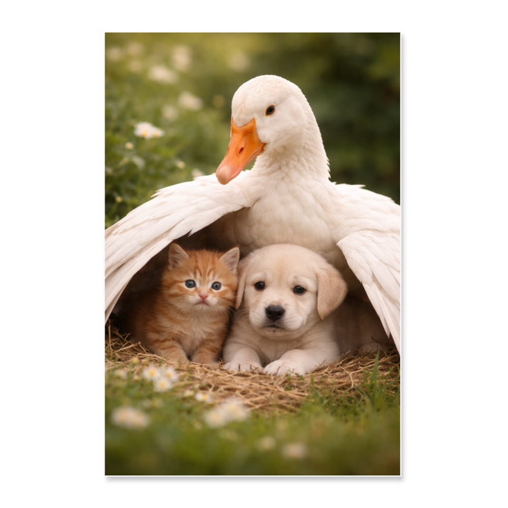 Poster 30x45 solidarietÃ  animale quadro