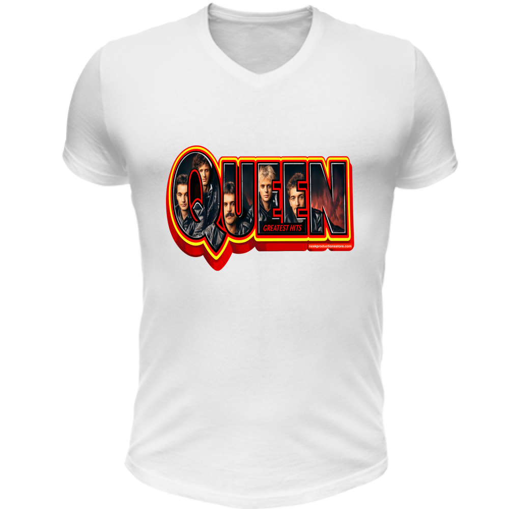 T-Shirt Unisex Scollo V Linea Queen  A