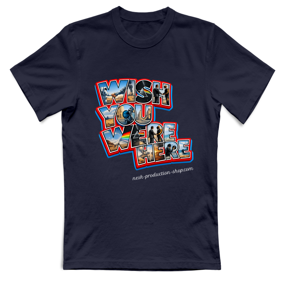 T-Shirt Unisex Large linea wish you were here