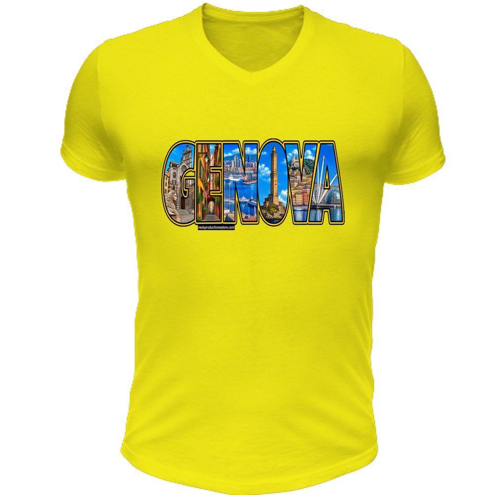 t-shirt-unisex-scollo-v-linea-genova – Nesk Productions