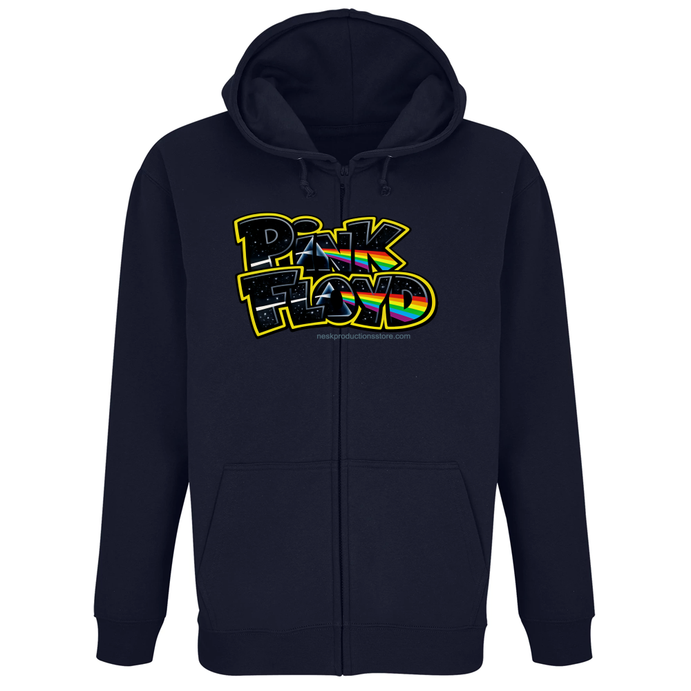 Felpa Premium Cappuccio Zip linea Pink Floyd