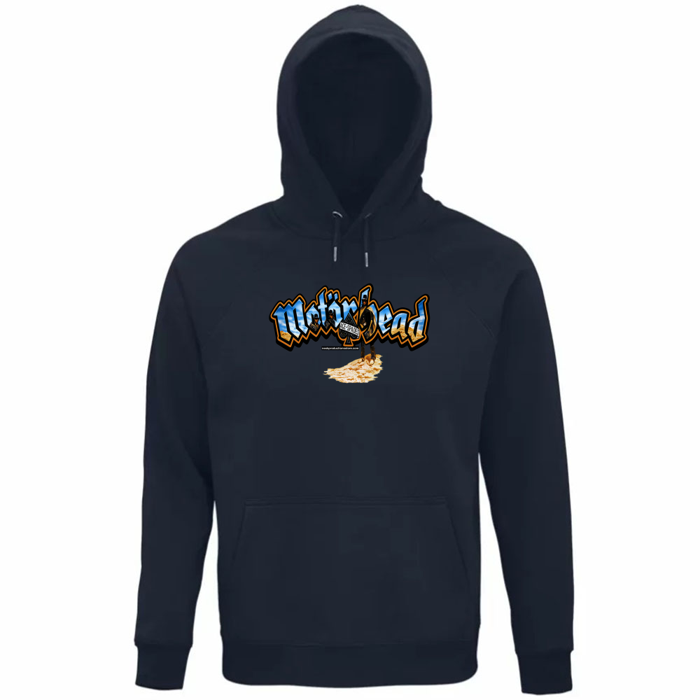 Felpa Organica Unisex Cappuccio linea Motorhead  A