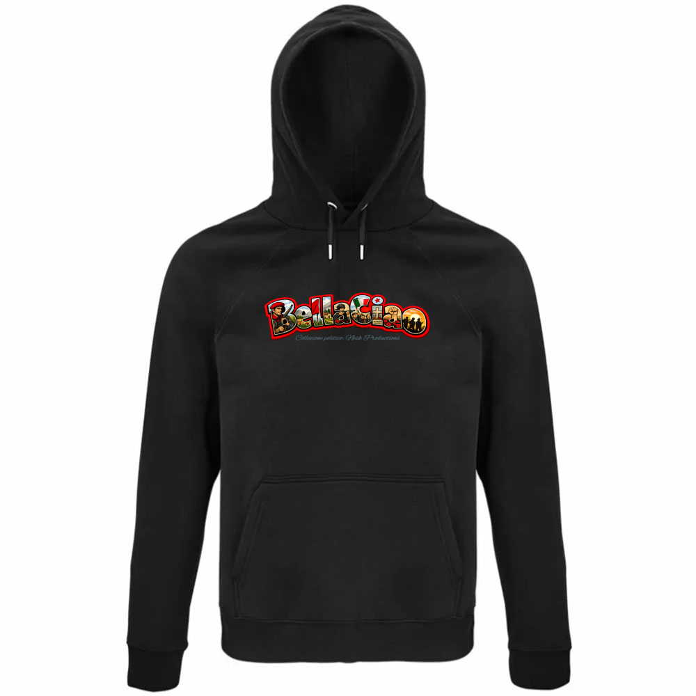 Felpa Organica Unisex Cappuccio linea bella ciao
