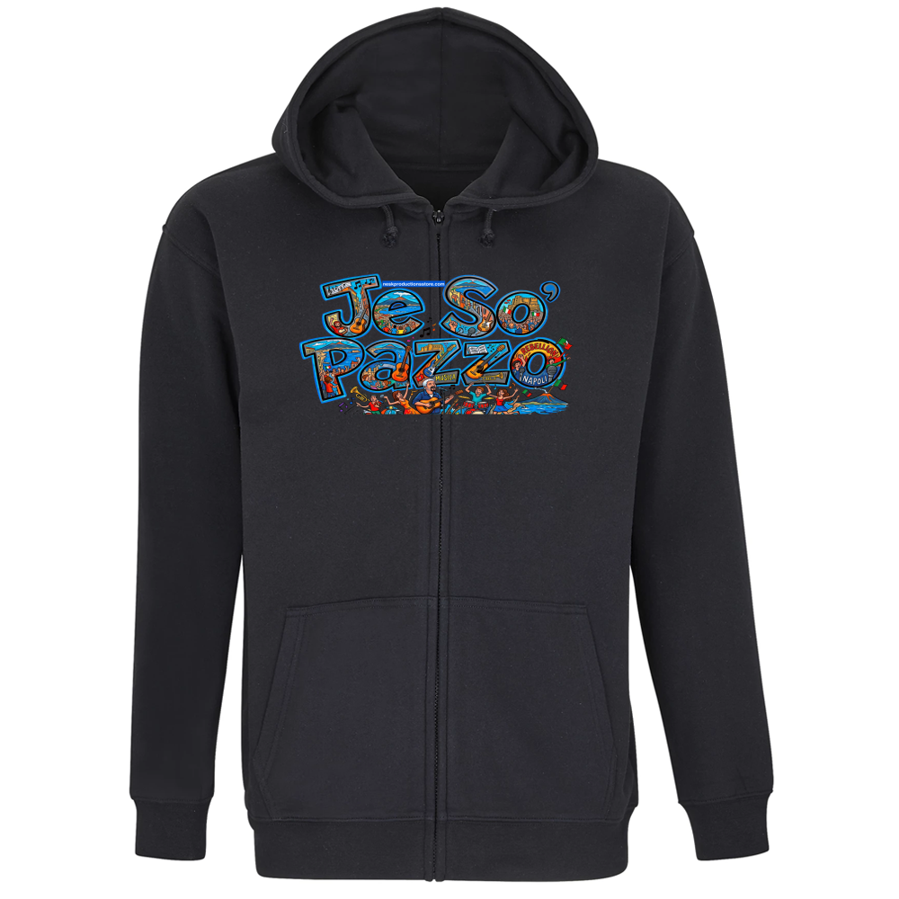 Felpa Premium Cappuccio Zip linea je so pazzo A