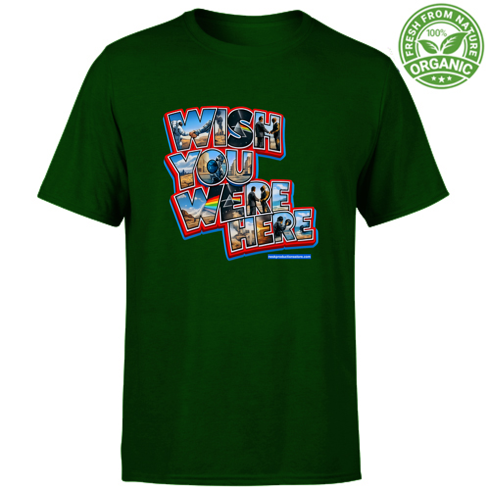 T-Shirt Unisex Organic linea wish you were here A