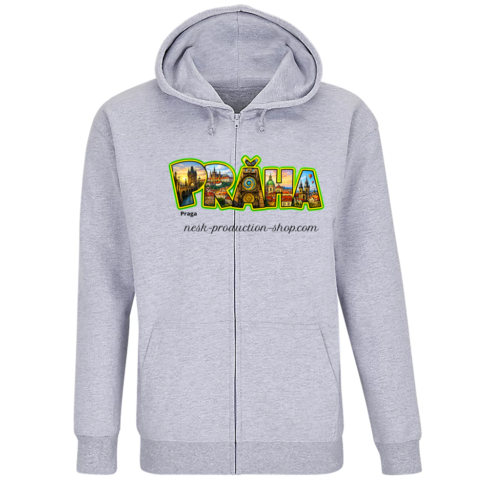 Felpa Premium Cappuccio Zip linea praga