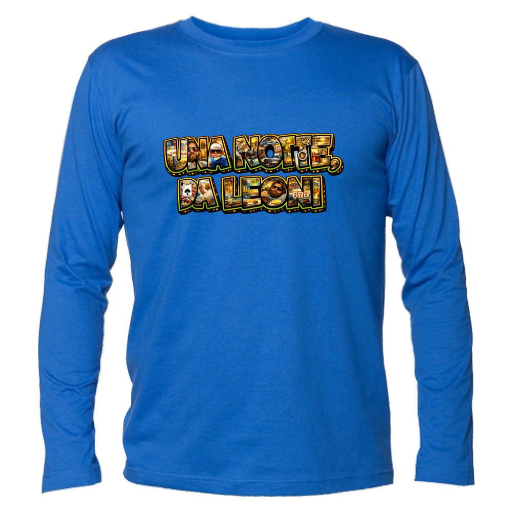 T-Shirt Unisex Manica Lunga Maglietta una Notte da Leoni