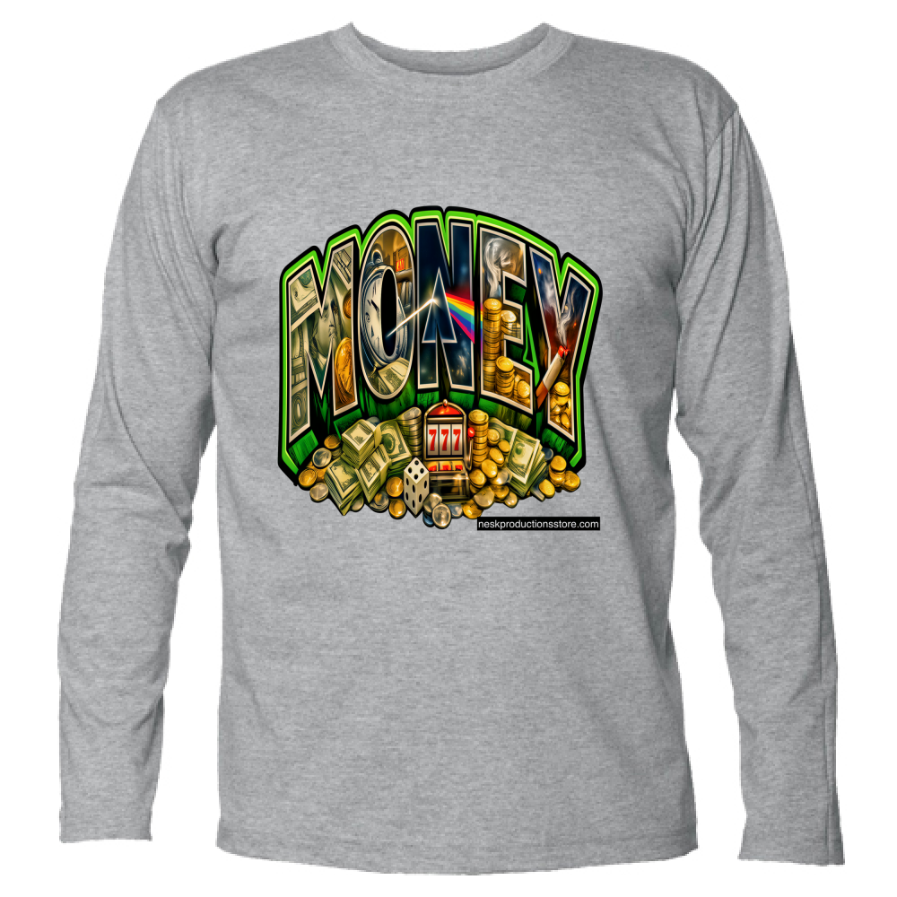 T-Shirt Unisex Manica Lunga linea Money A