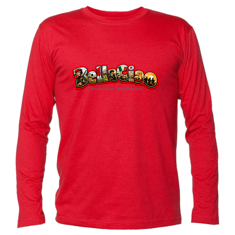 T-Shirt Unisex Manica Lunga linea bella ciao