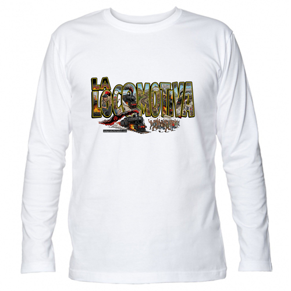 T-Shirt Unisex Manica Lunga linea la locomotiva A