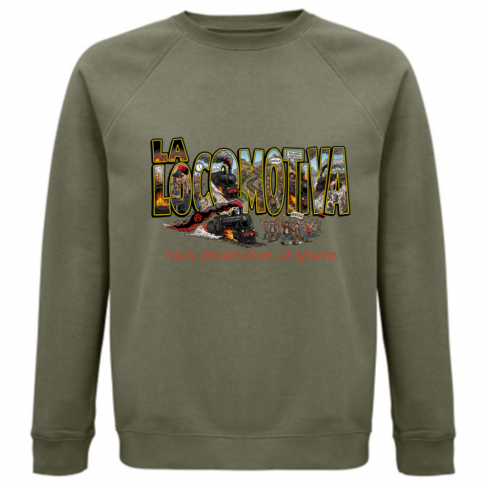 Felpa Unisex Organica linea la locomotiva