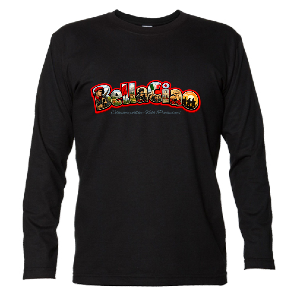 T-Shirt Unisex Manica Lunga linea bella ciao