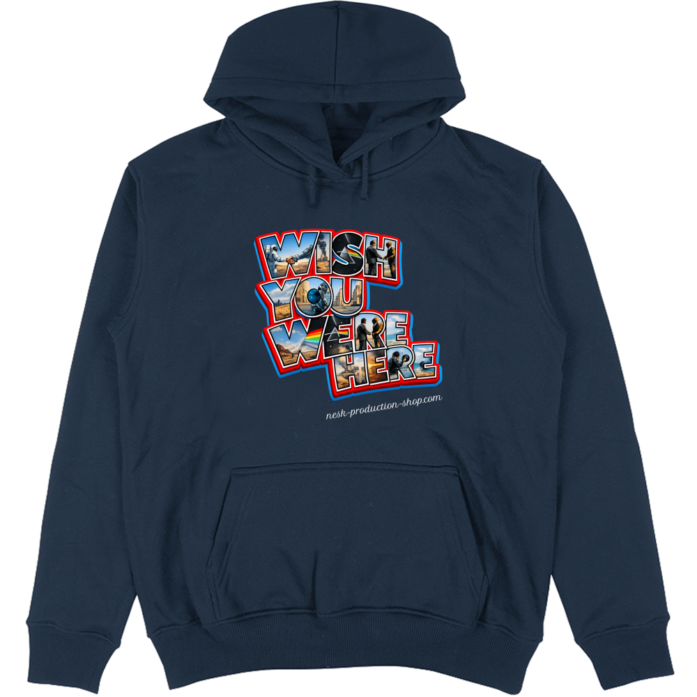 Felpa Unisex con Cappuccio linea wish you were here