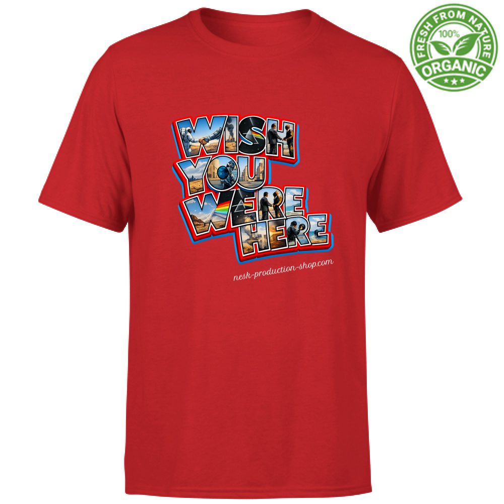 T-Shirt Unisex Organic linea wish you were here
