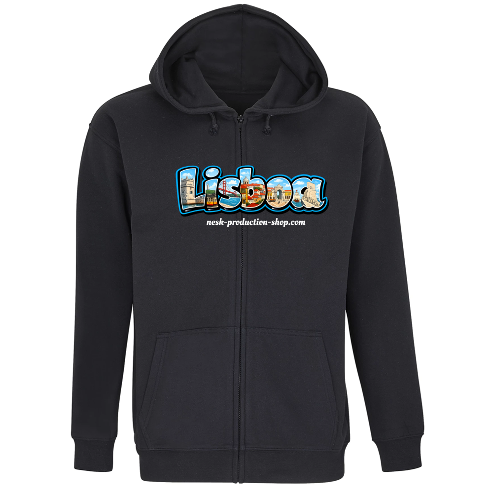 Felpa Premium Cappuccio Zip linea lisboa