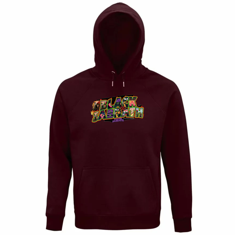 Felpa Organica Unisex Cappuccio linea Black Sabbath A