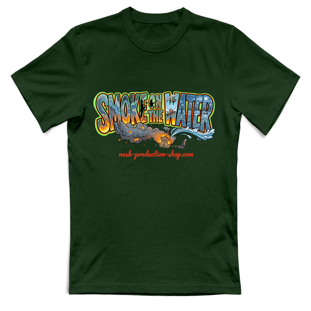 T-Shirt Unisex linea smoke on the water