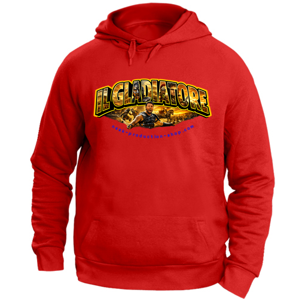 Felpa con Cappuccio Unisex Large linea gladiatore