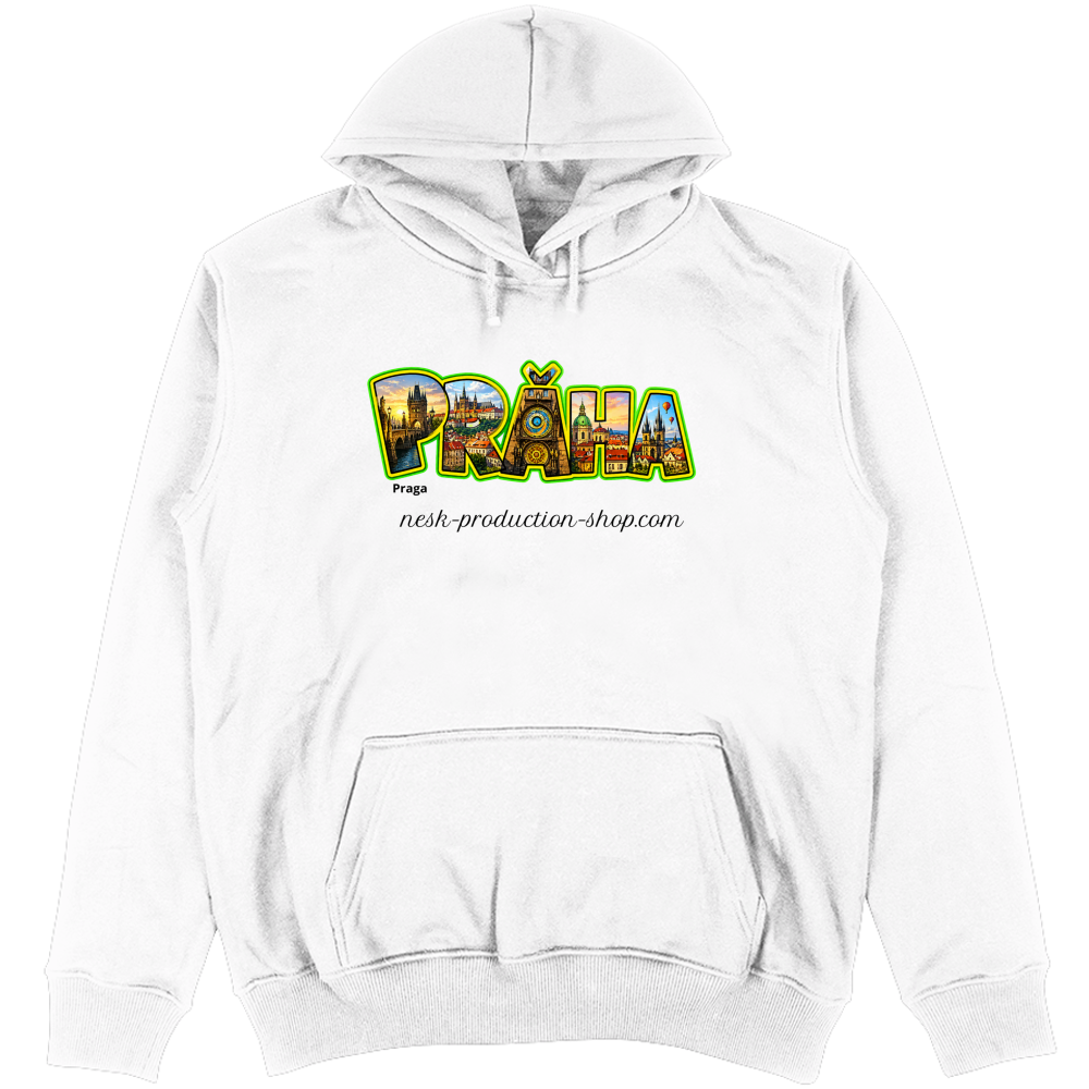 Felpa Unisex con Cappuccio linea praga