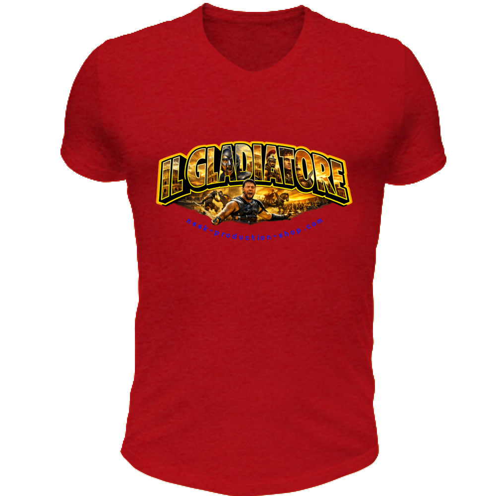 T-Shirt Unisex Scollo V linea gladiatore