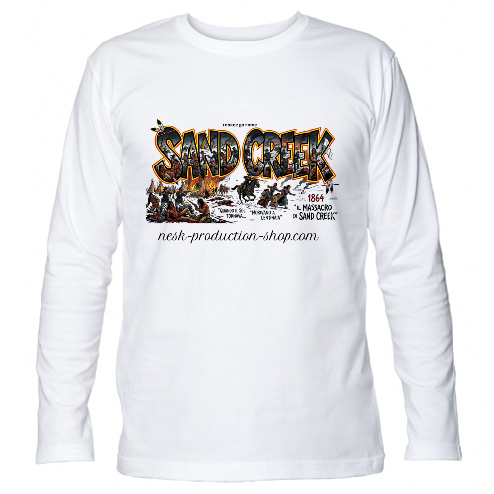 T-Shirt Unisex Manica Lunga linea sand creek