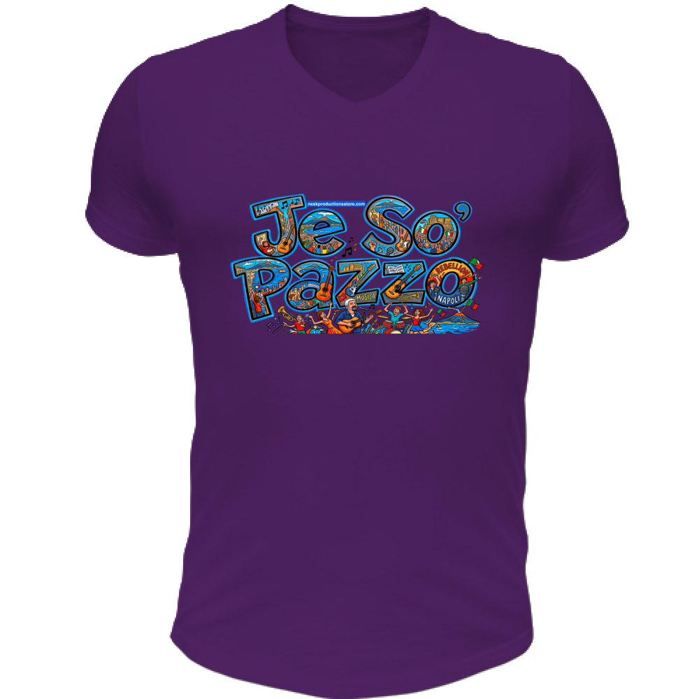 T-Shirt Unisex Scollo V linea je so pazzo A