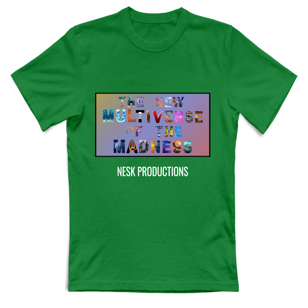 T-Shirt Unisex T-Shirt del Multiverso con Sfondo a Colori