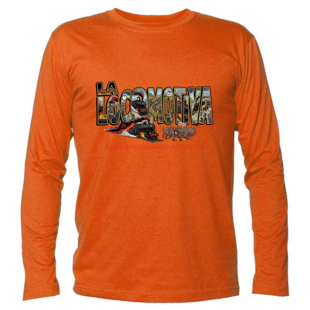 T-Shirt Unisex Manica Lunga linea la locomotiva