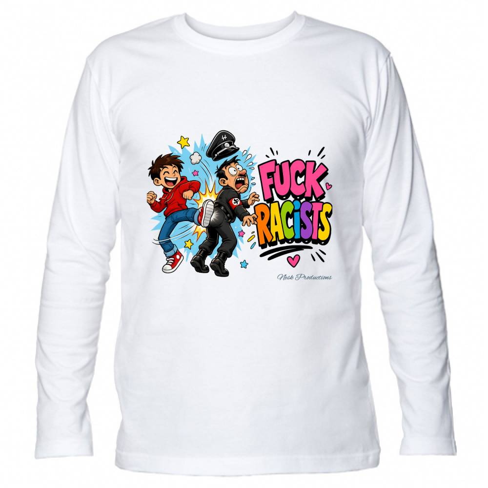 T-Shirt Unisex Manica Lunga linea fuckracists