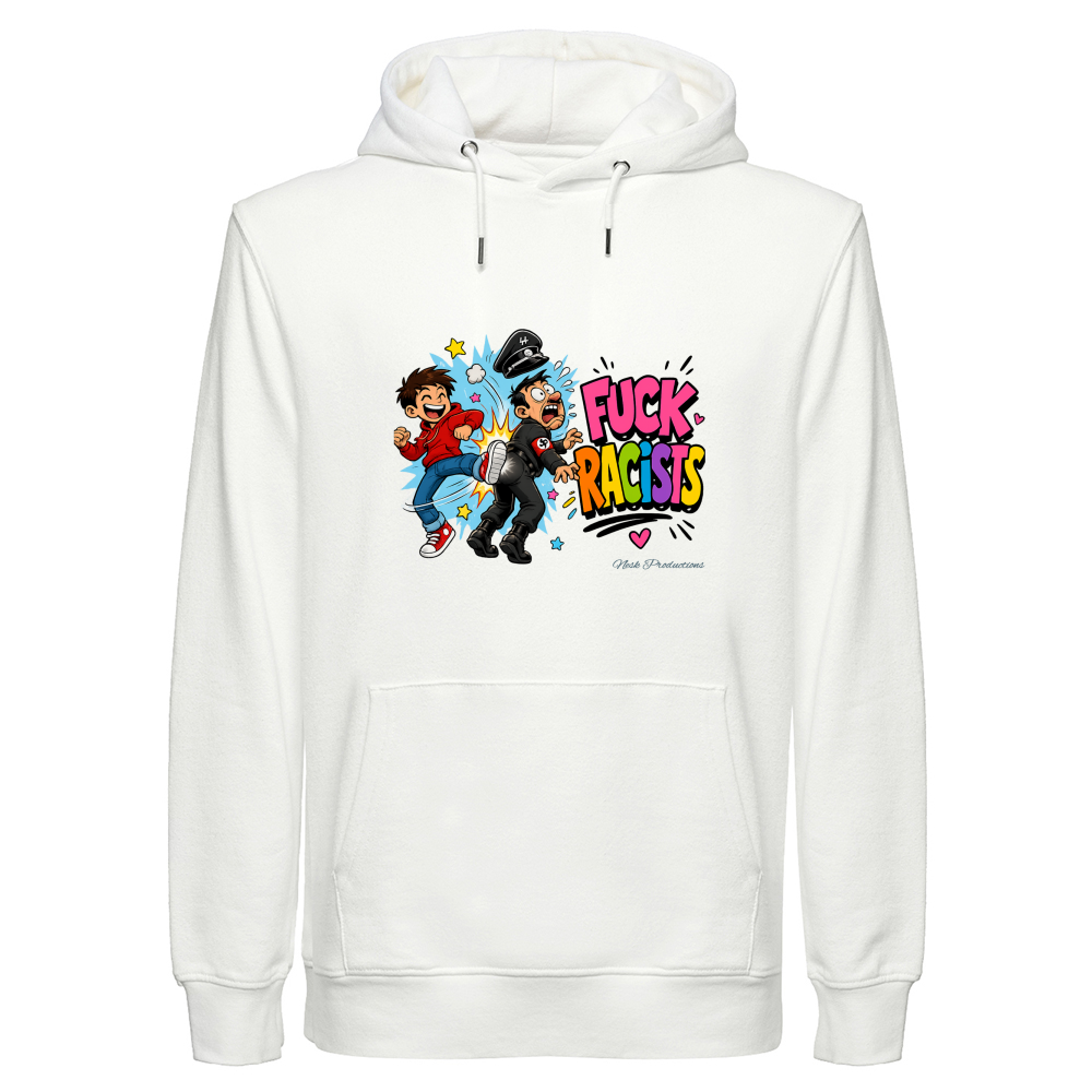 Felpa Cappuccio Unisex Canapa linea fuckracists