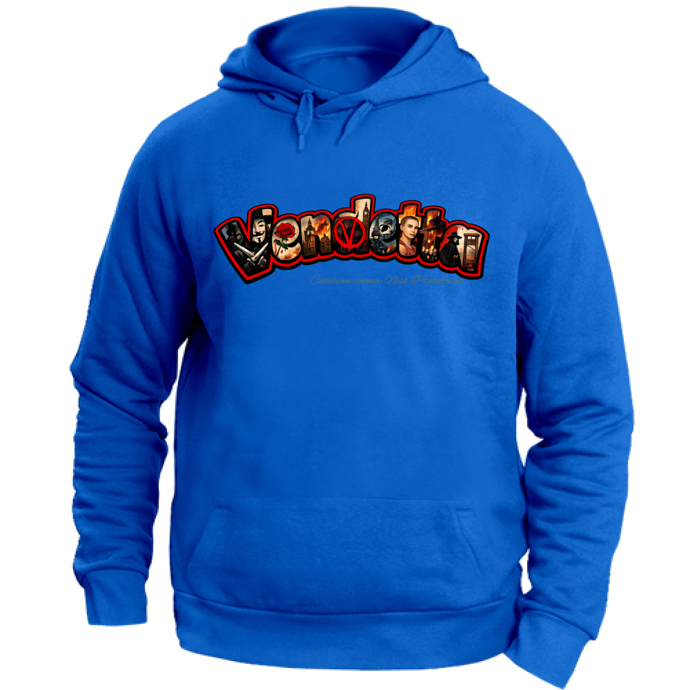 Felpa con Cappuccio Unisex Large linea vendetta
