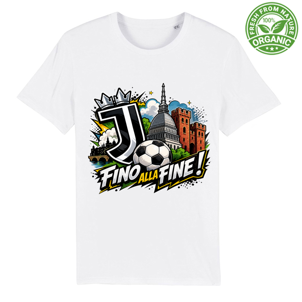 T-Shirt Unisex Organica linea Juve fino alla fine