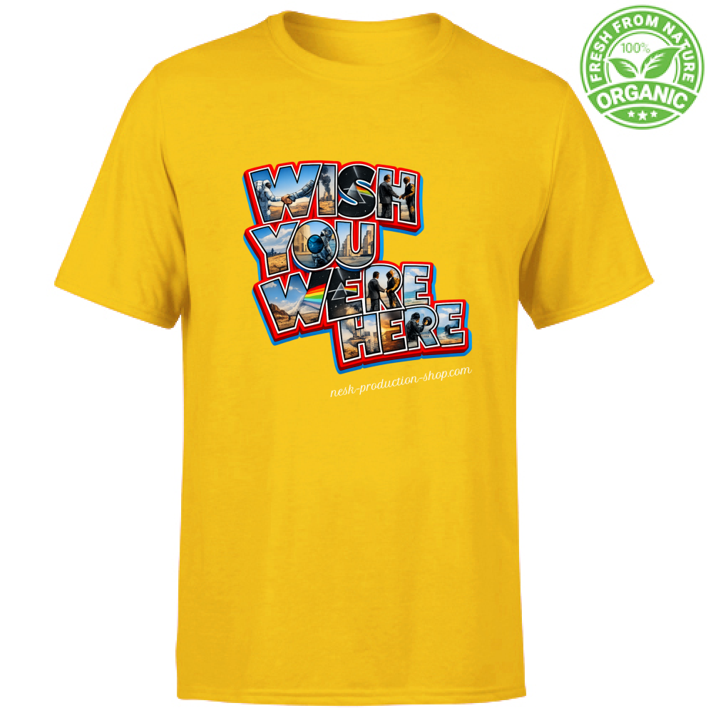 T-Shirt Unisex Organic linea wish you were here