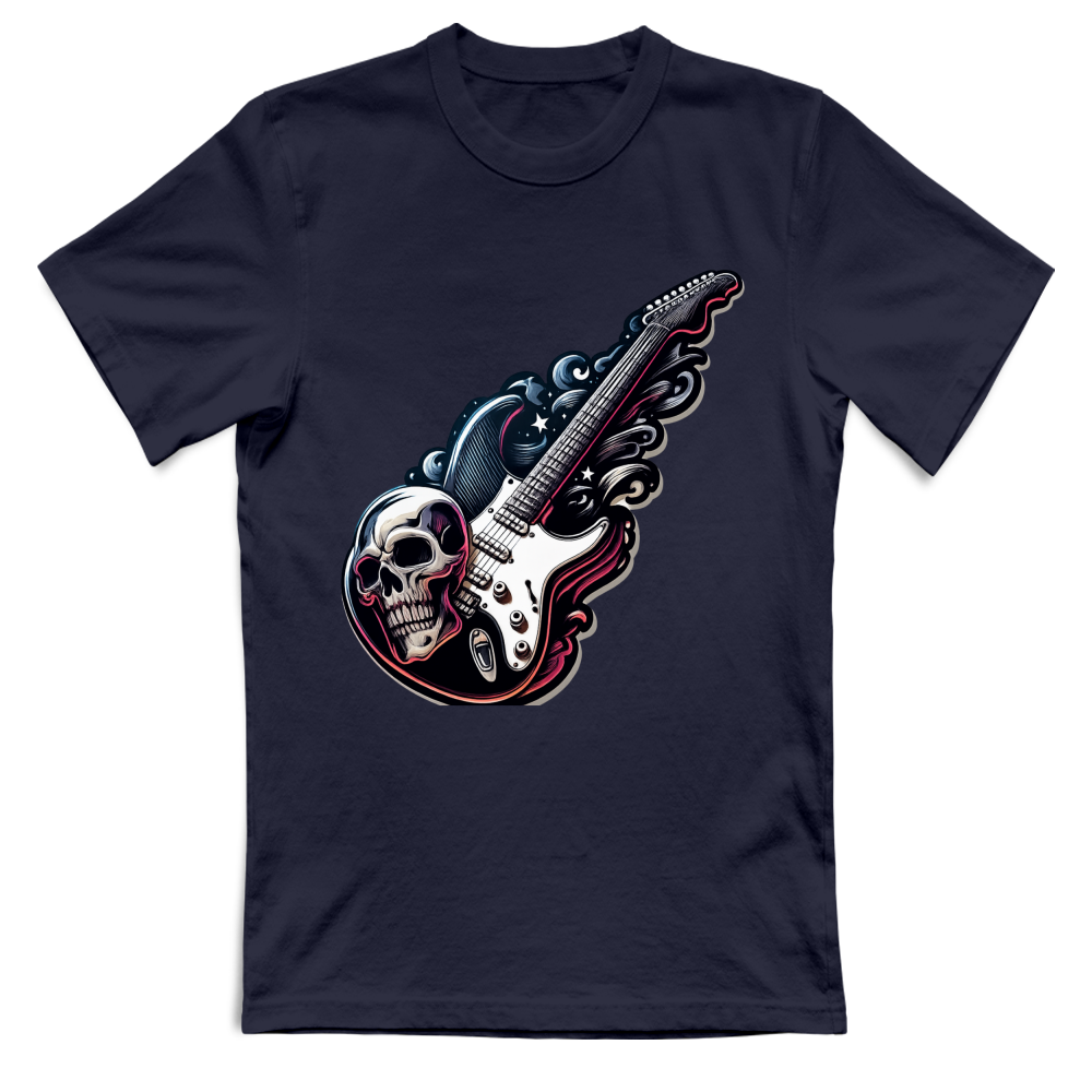 T-Shirt Unisex linea chitarra rock