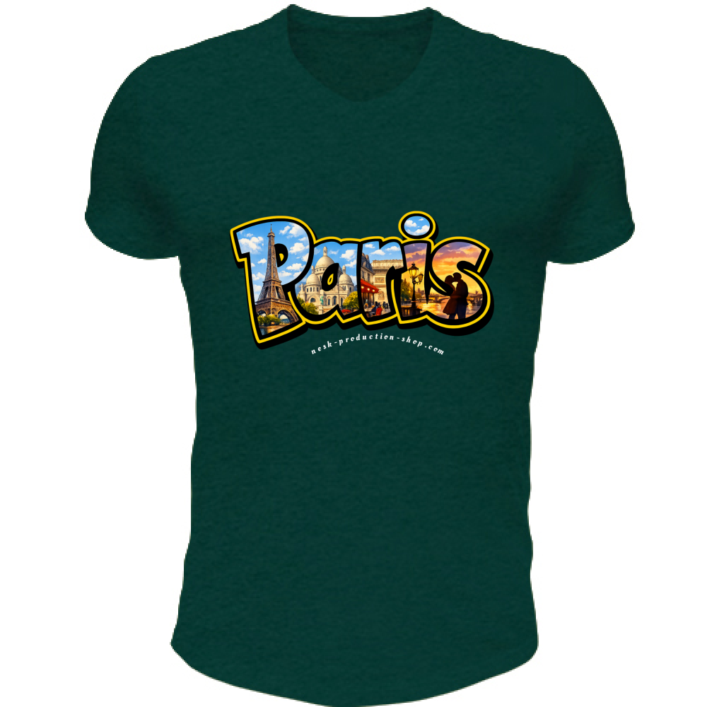 T-Shirt Unisex Scollo V linea paris