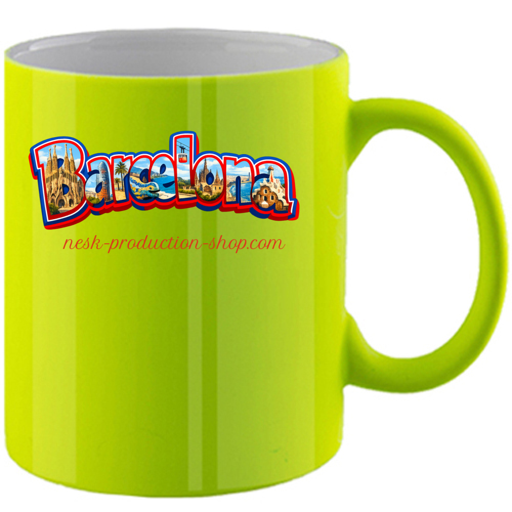 Tazza Fluo linea Barcellona