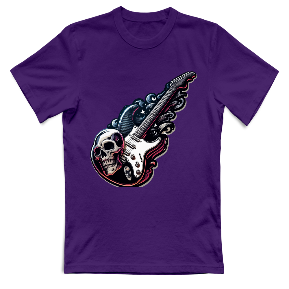 T-Shirt Unisex linea chitarra rock