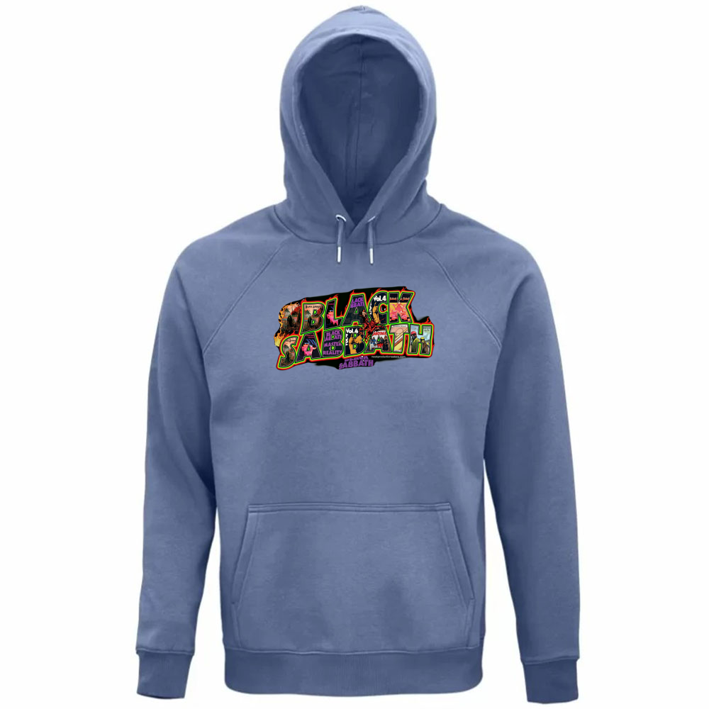 Felpa Organica Unisex Cappuccio linea Black Sabbath A