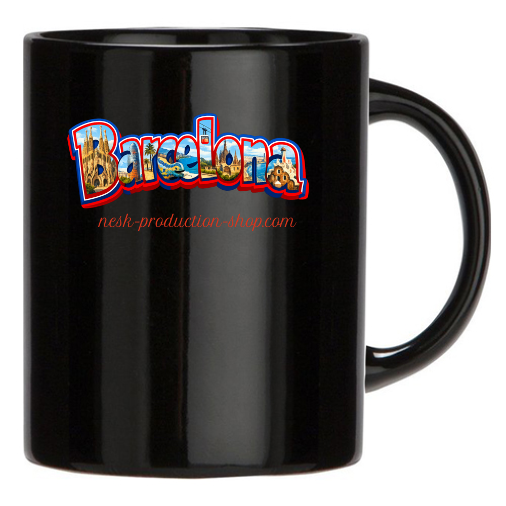 Tazza Nera linea Barcellona