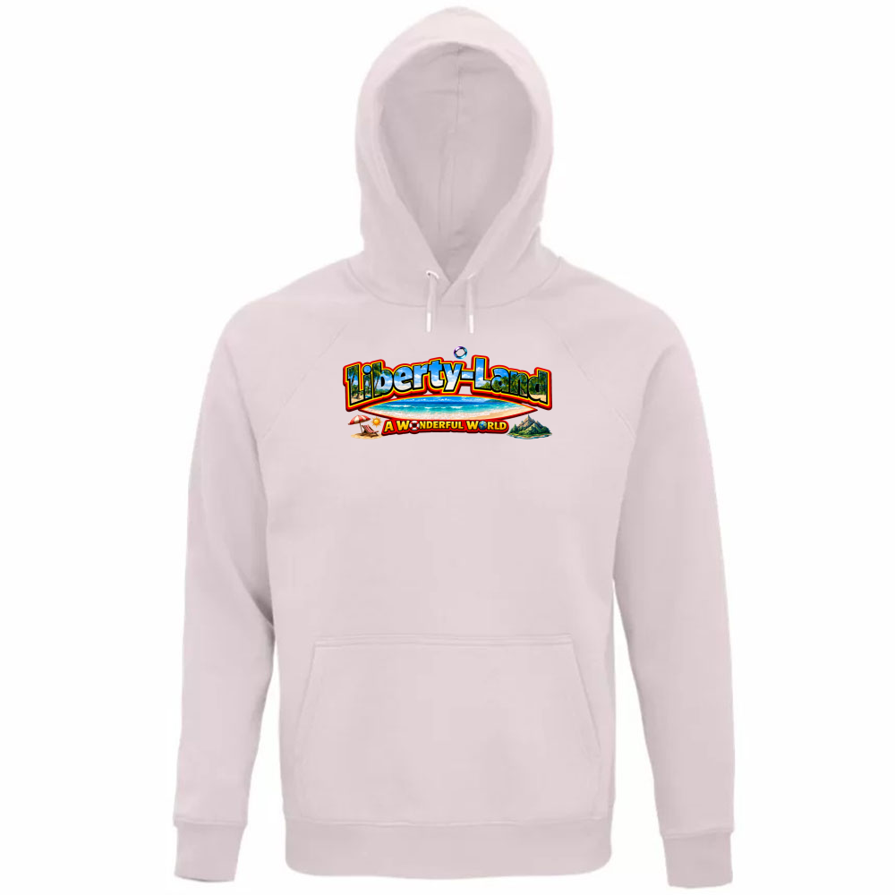Felpa Organica Unisex Cappuccio T-Shirt Verso un Mondo Migliore