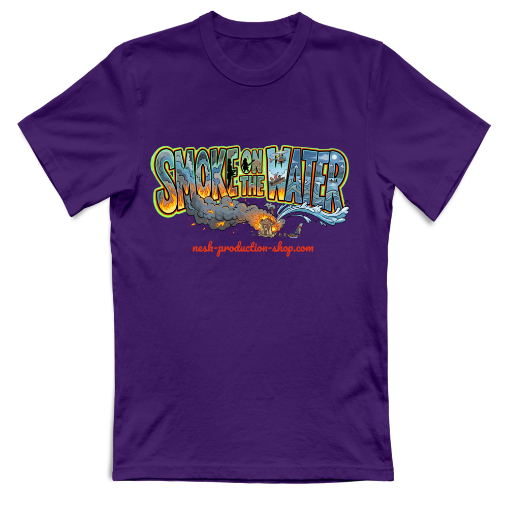 T-Shirt Bambino linea smoke on the water