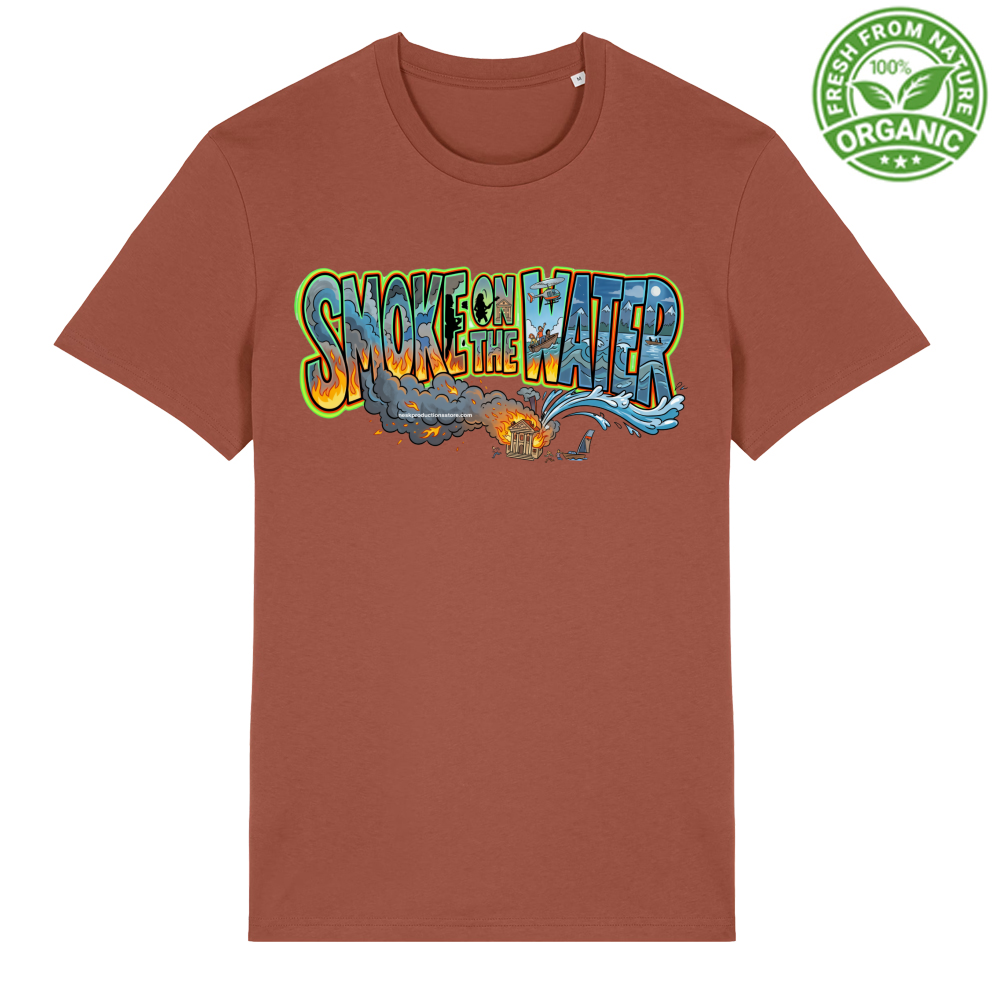 T-Shirt Unisex Organica linea smoke on the water A