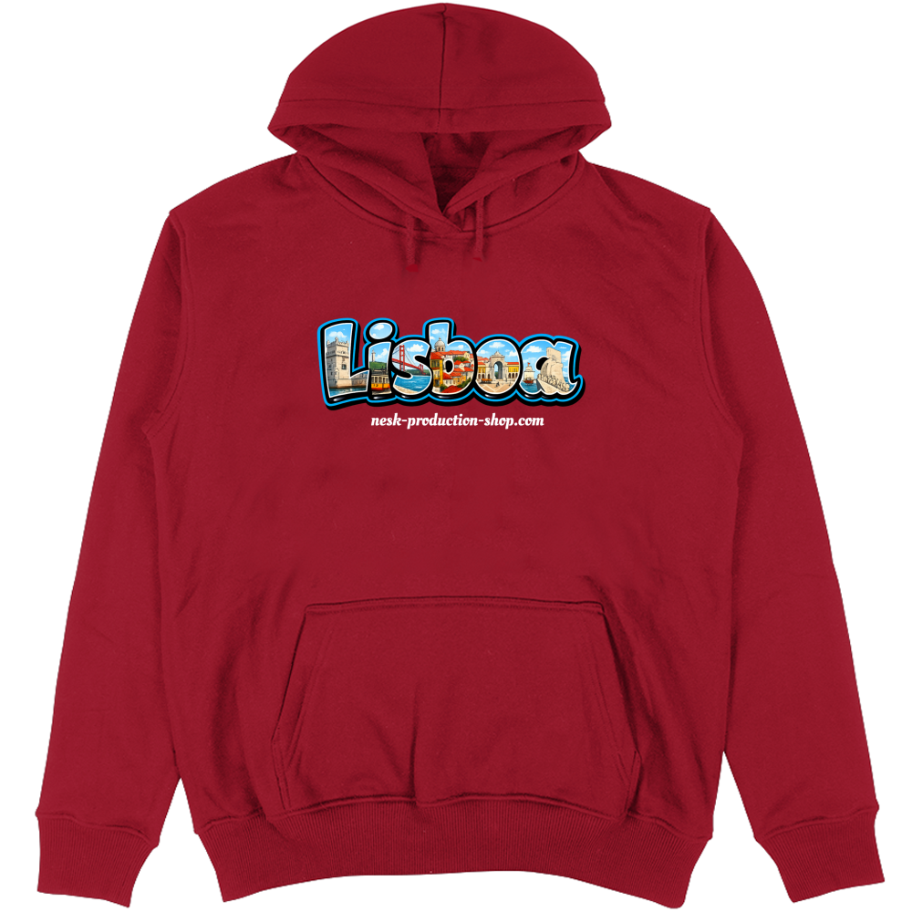 Felpa Unisex con Cappuccio linea lisboa