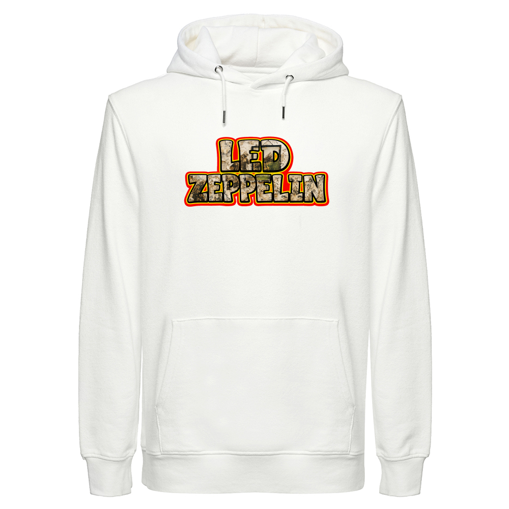 Felpa Cappuccio Unisex Canapa linea led zeppelin
