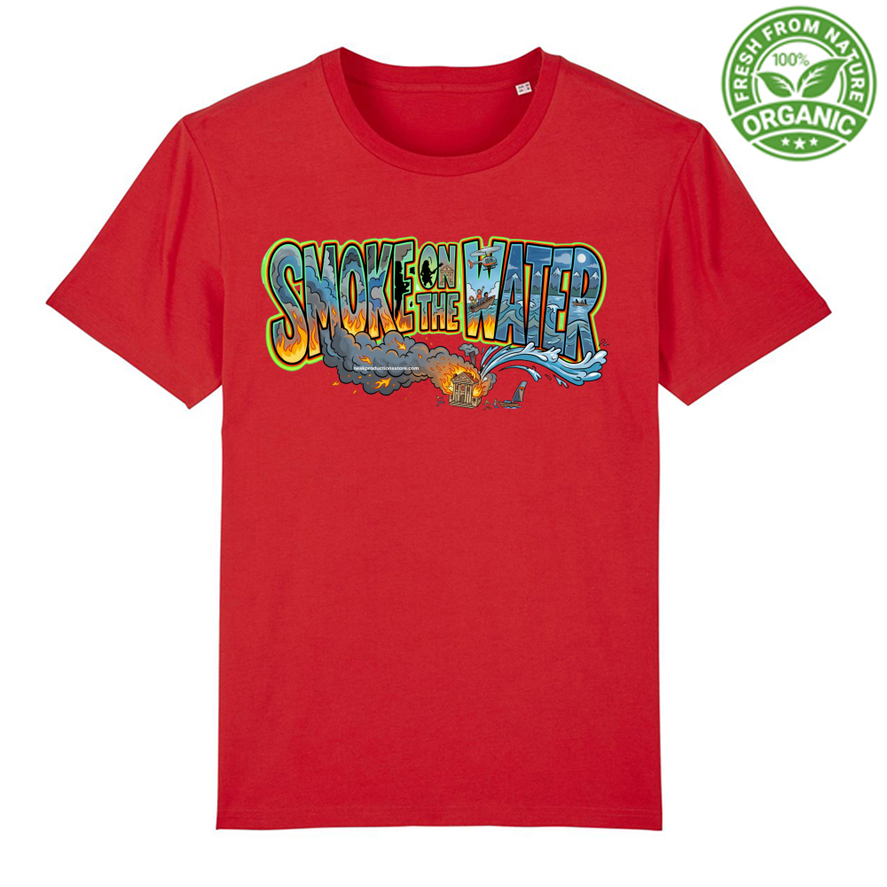 T-Shirt Unisex Organica linea smoke on the water A